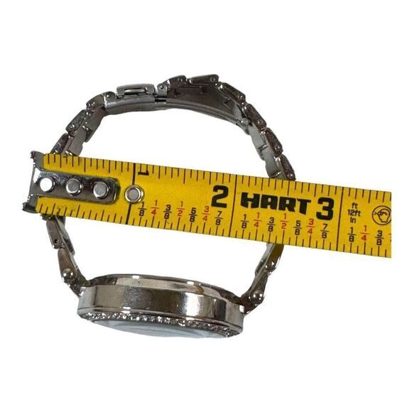 Michael Kors Womens Silver Stainless Steel Watch MKRhinestone Bezel Needs Batter - Picture 4 of 9